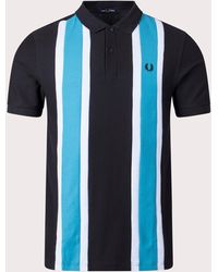 Fred Perry - Woven Mesh Panelled Polo Shirt - Lyst