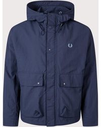 Fred Perry - Regular Fit Cropped Ripstop Parka - Lyst