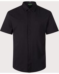 BOSS - Regular Fit Goc Swing Short Sleeve Shirt - Lyst