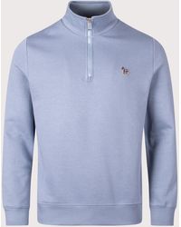 Paul Smith - Regular Fit Quarter Zip Zebra Sweatshirt - Lyst