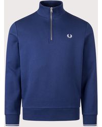 Fred Perry - Regular Fit Quarter Zip Sweatshirt - Lyst