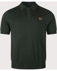Fred Perry - Regular Fit Supima Cotton Knitted Polo Shirt - Lyst