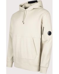 C.P. Company - Diagonal Raised Fleece Lens Hoodie - Lyst