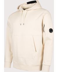 C.P. Company - Diagonal Raised Fleece Lens Hoodie - Lyst