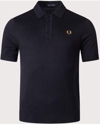 Fred Perry - Regular Fit Supima Cotton Knitted Polo Shirt - Lyst