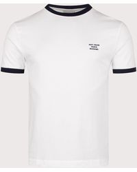 Drole de Monsieur - Regular Fit Contrasted Slogan T-Shirt - Lyst