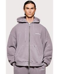 MKI Miyuki-Zoku - Oversized Uniform Zip Through Hoodie - Lyst