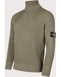 Stone Island - Full Rib Rws Wool Turtle Neck Jumper - Lyst