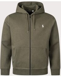Polo Ralph Lauren - Zip Through Double Knit Hoodie - Lyst