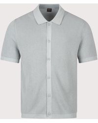 BOSS - Relaxed Fit Akepalo Knitted Polo Shirt - Lyst