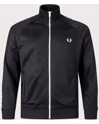 Fred Perry - Zip Through Taped Track Top - Lyst