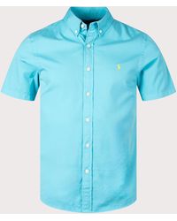 Polo Ralph Lauren - Slim Fit Short Sleeve Twill Sport Shirt - Lyst