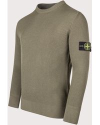 Stone Island - Full Rib Rws Wool Jumper - Lyst