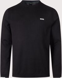 BOSS - Regular Fit Ever-X Crew Neck Knitted Jumper - Lyst