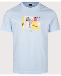 Paul Smith - Regular Fit Organic Cotton Patch Zebra T-Shirt - Lyst