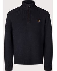 Fred Perry - Regular Fit Fisherman Quarter Zip Jumper - Lyst