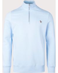 Paul Smith - Regular Fit Long Sleeve Quarter Zip Zebra Sweatshirt - Lyst