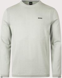 BOSS - Regular Fit Ever-X Crew Neck Knitted Jumper - Lyst