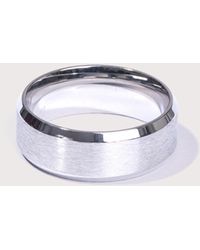 Mysterious Jeweller - Stainless Steel Band Ring - Lyst