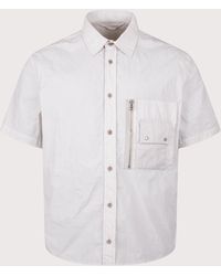 C.P. Company - Garment Dyed Tactel Short Sleeve Shirt - Lyst