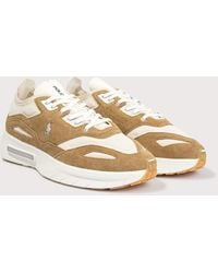 Polo Ralph Lauren - Boerum Suede-Paneled Knit Trainers - Lyst