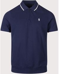 Polo Ralph Lauren - Classic Fit Stretch Mesh Zip Polo Shirt - Lyst