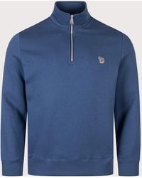 Paul Smith - Regular Fit Quarter Zip Zebra Sweatshirt - Lyst