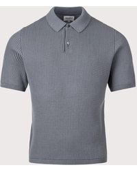 Norse Projects - Anholt Cotton Crepe Polo Shirt - Lyst