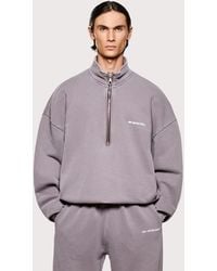 MKI Miyuki-Zoku - Oversized Uniform Quarter Zip Sweatshirt - Lyst