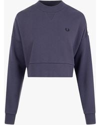 Fred Perry Taped Sweatshirt - Blue