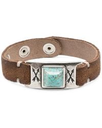 Eraldo - Embellished Suede Bracelet - Lyst