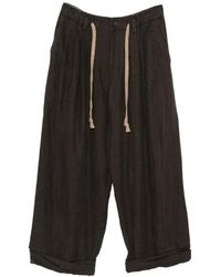 Ziggy Chen - Drawstring Pleated Trousers - Lyst