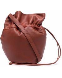Lemaire Glove Drawstring Shoulder Bag - Brown
