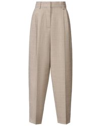 Fabiana Filippi - Pleated Check-Pattern Trousers - Lyst