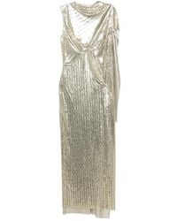 Rabanne - Draped Chainmail Dress - Lyst