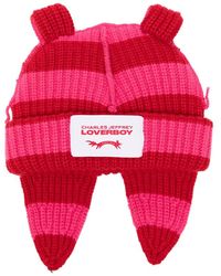 Charles Jeffrey - Chunky Rabbit Striped Beanie Hat - Lyst