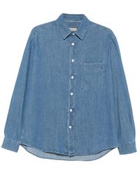 Canali - Shirt Denim - Lyst