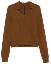 Petar Petrov - Safe Mode Ribbed-Knit Polo Sweater - Lyst