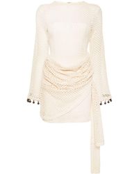 Andrea Iyamah - Egu Crochet-Knit Mini Dress - Lyst