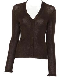 Cecilie Bahnsen - Ribbed V-Neck Cardigan - Lyst