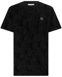 Philipp Plein - Round Neck T-Shirt All-Over Dollar - Lyst
