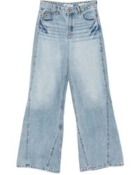 Lois - Seam-Detail Flared Jeans - Lyst