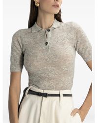 Brunello Cucinelli - Neutrals Tops - Lyst