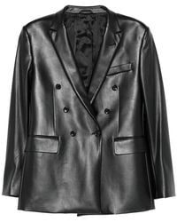 Reveres 1949 - Double-Breasted Leather Jacket - Lyst