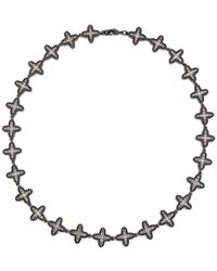 DARKAI - Crystal-Embellished Cross-Link Necklace - Lyst