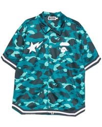 A Bathing Ape - Short-Sleeve Shirt Camouflage - Lyst