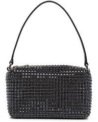 Alexander Wang Leather Heiress Crystal-embellished Pouch Bag in Beige ...