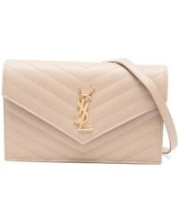 Saint Laurent - Neutrals Shoulder Bags - Lyst