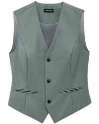 Anine Bing - Waistcoat Sage - Lyst