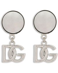 Dolce & Gabbana - Logo-Lettering Drop Earring - Lyst